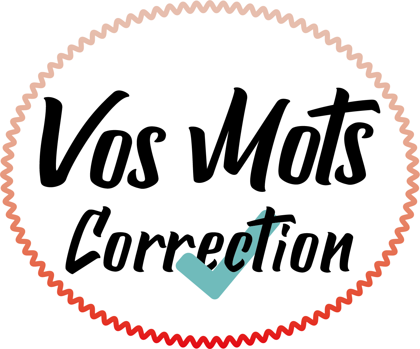 Logo du site avec écrit "Vos Mots Correction"